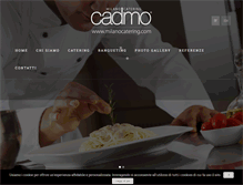 Tablet Screenshot of milano-catering.com